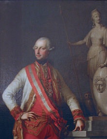 Porträt Josef II. Gemälde von Josef Hickel